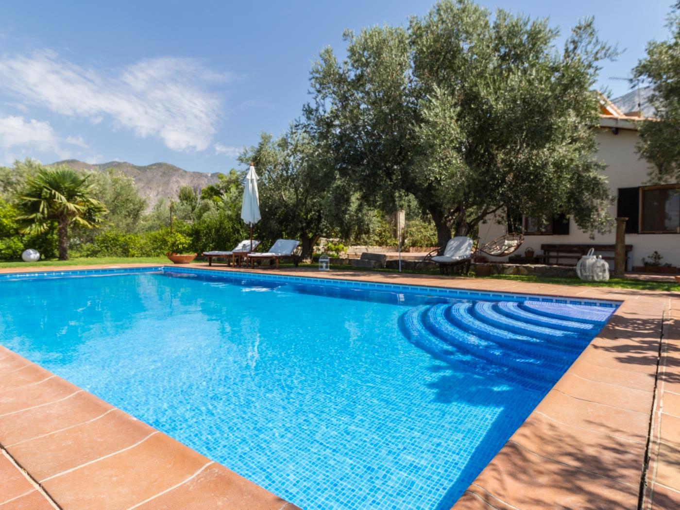 Charming farmhouse, garden, pool and wifi in Dúrcal