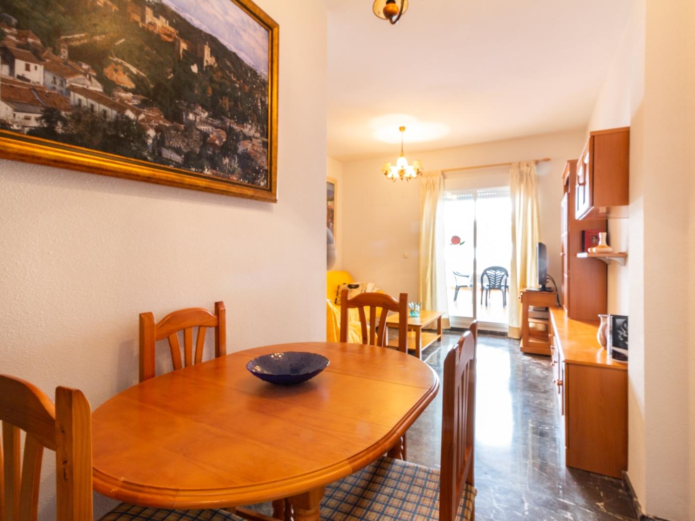 Apto Castell Beach. Apartment mit einer geräumigen Terrasse am Meer. in Castell de Ferro