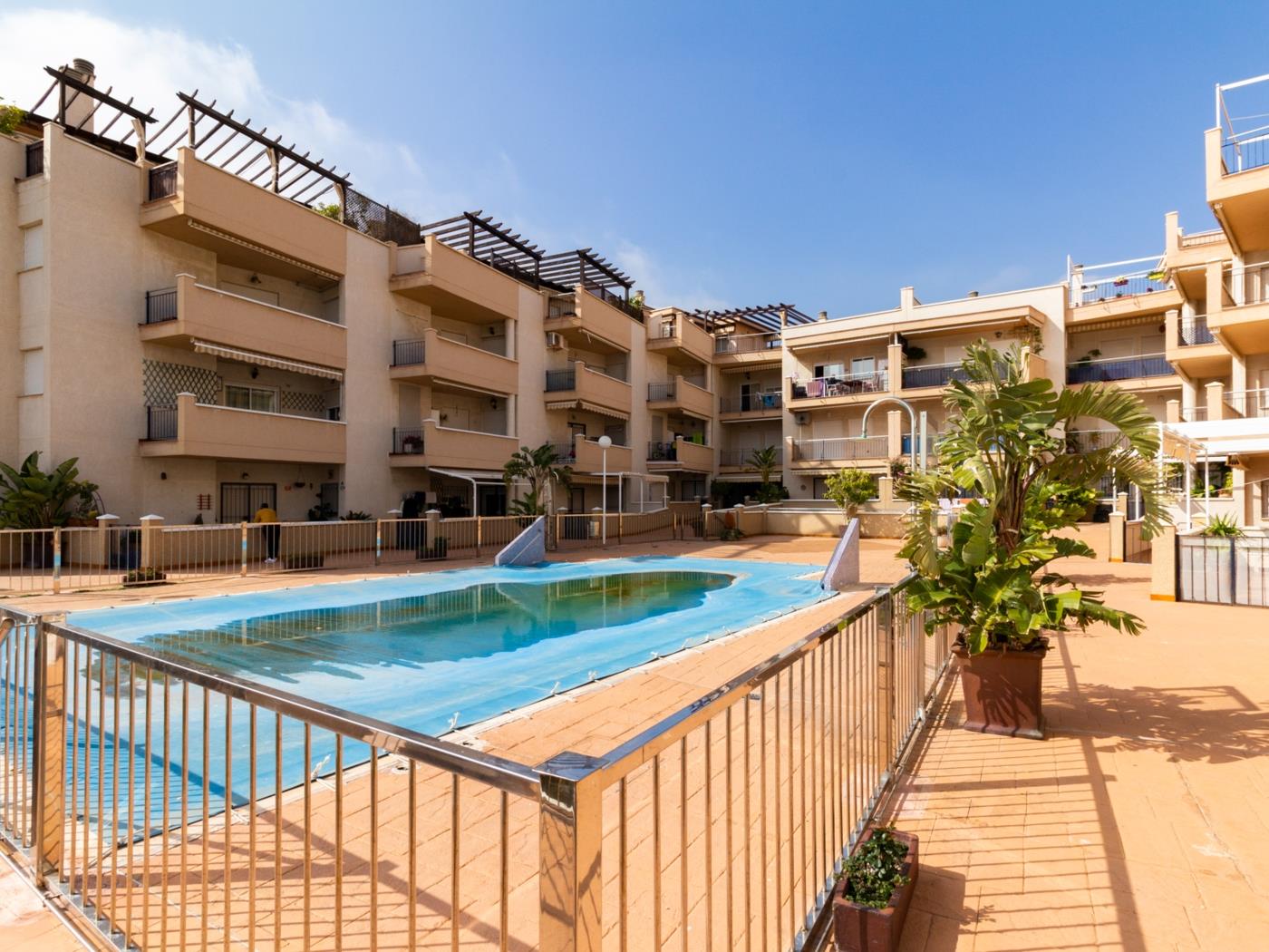 Apto Castell Beach. Apartment mit einer geräumigen Terrasse am Meer. in Castell de Ferro