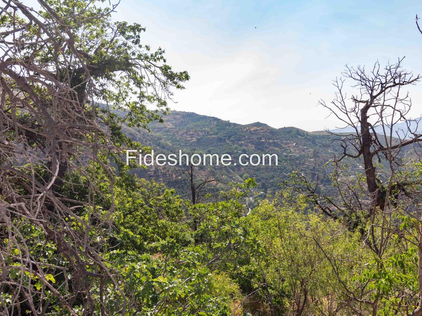 Cortijo mit bewässertem Land und Aussicht in Lanjarón