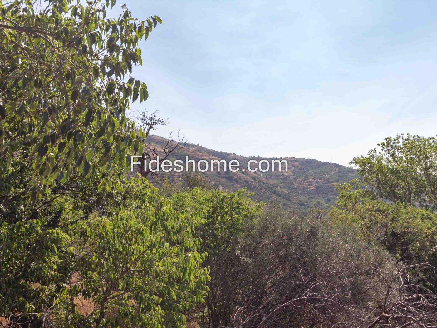 Cortijo mit bewässertem Land und Aussicht in Lanjarón