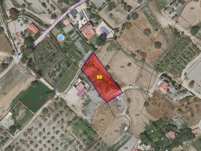 980 m² großes Landgrundstück in Dúrcal mit täglicher Bewässerung und guter Anbin in Dúrcal
